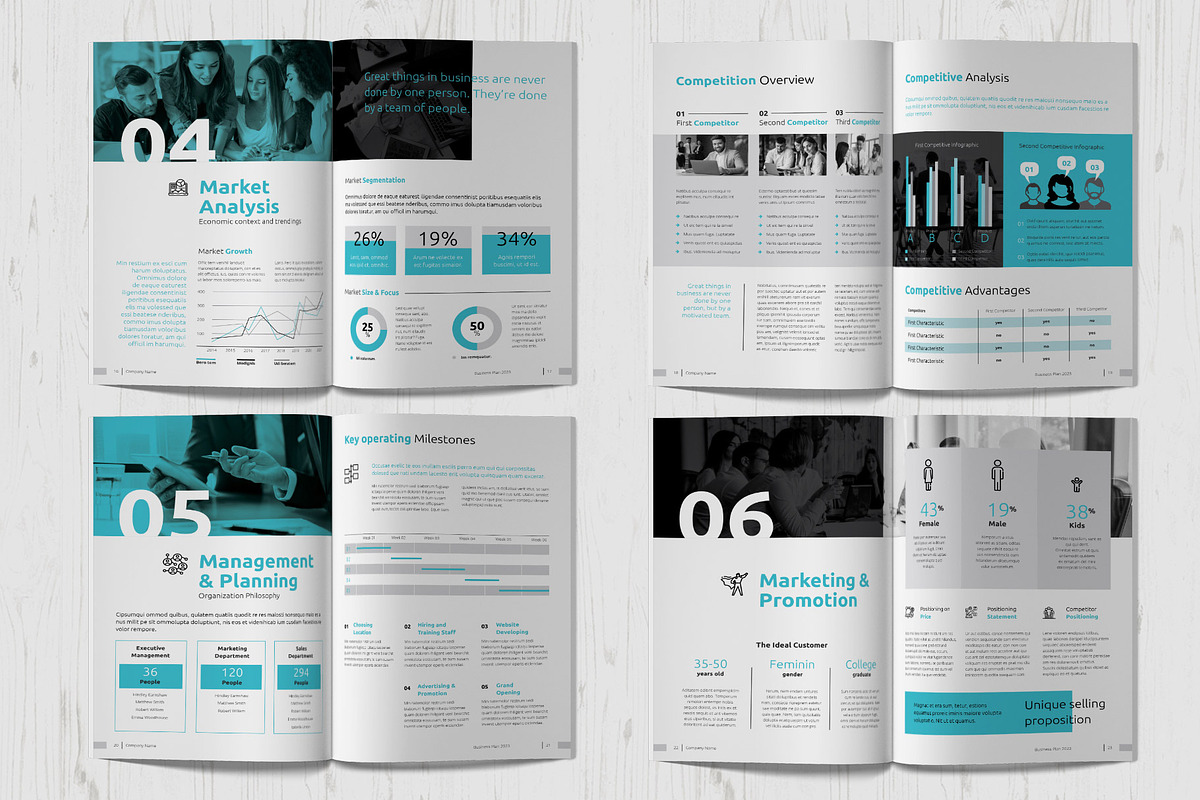 Canva Business Plan, a Marketing Template by Sabin (Photo 5 of 7)