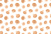 Champignon slices seamless pattern, a Pattern Graphic by Good Studio (Thumbnail 2 of 4)