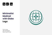 Minimalist Medical with Globe Logo, a Branding & Logo Template by Luxury Logos (Thumbnail 1 of 4)