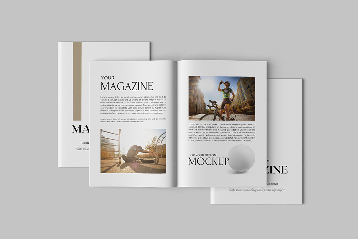 Magazine Mock-ups, a Books & Magazine Mockup by Getdesign (Photo 4 of 5)