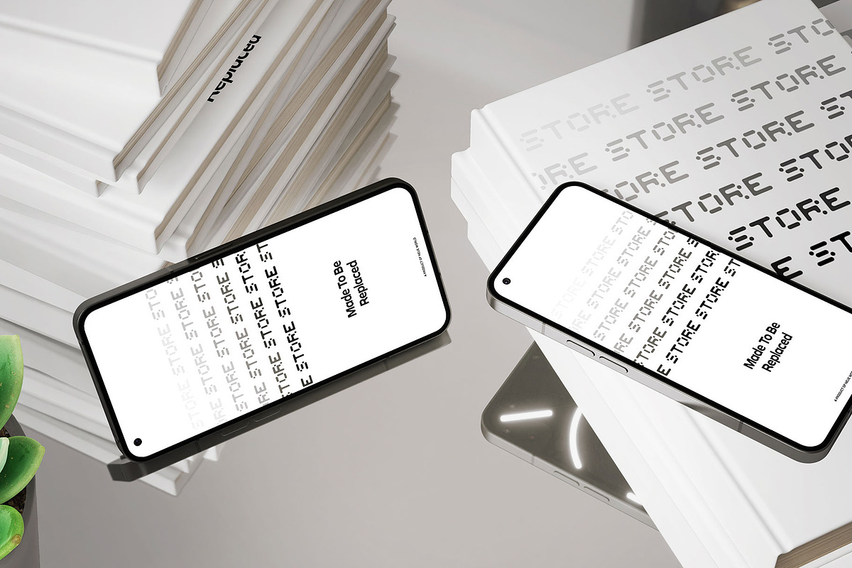 Nothing Phone(1) Realistic 3D MockUp, an Android Mockup by neueworld (Photo 4 of 11)