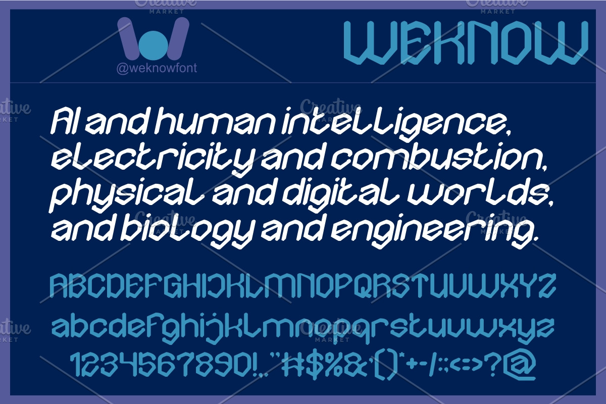 Hybrid Tech font, a Blackletter Font by weknow (Photo 5 of 8)