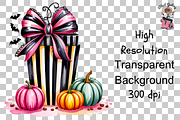 10 Pink Halloween Cup PNGBundle, a Graphic by Clipart Bloom (Thumbnail 6 of 11)
