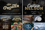 Huge Vintage Font Bundle, a Script Font by Larin Type Co. (Thumbnail 4 of 16)
