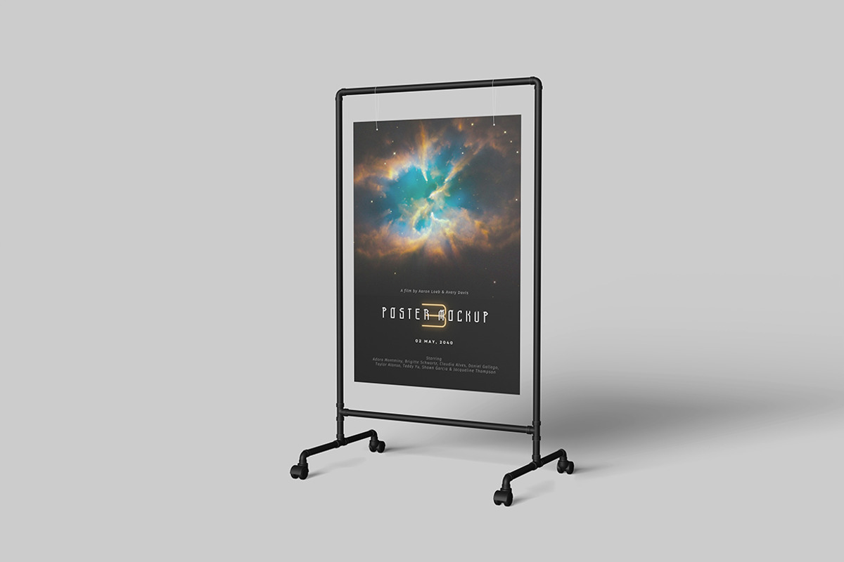 Poster Stand Mockup, a Mockup by DxSLEX (Photo 4 of 5)