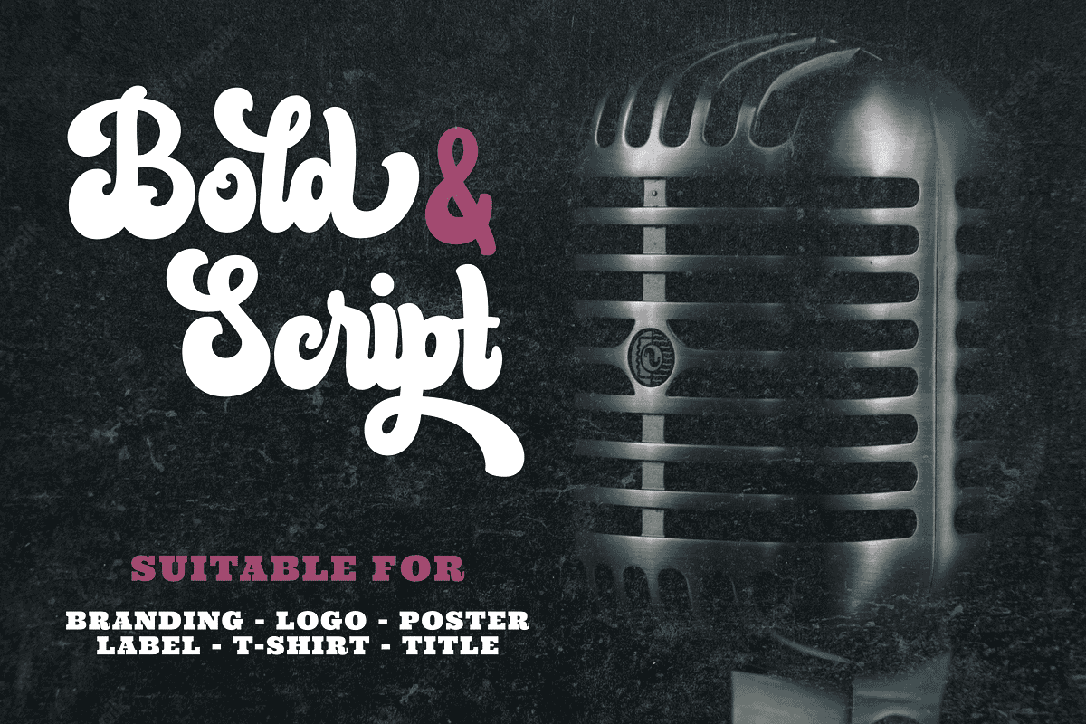 Bluend - Retro Script Display, a Script Font by ahweproject (Photo 9 of 10)