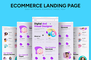 Agency Landing Page Layout, a Landing Page Template by CreativeShaper