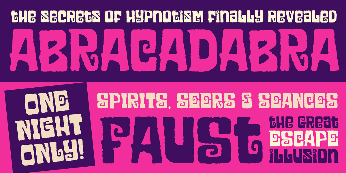 Simsalabim, a Font by One Eyed Squid (Photo 4 of 6)