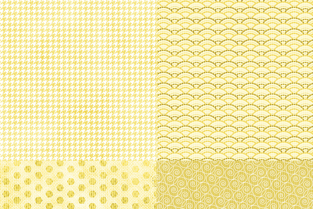 Wild About Yellow Digital Paper Pack preview 3