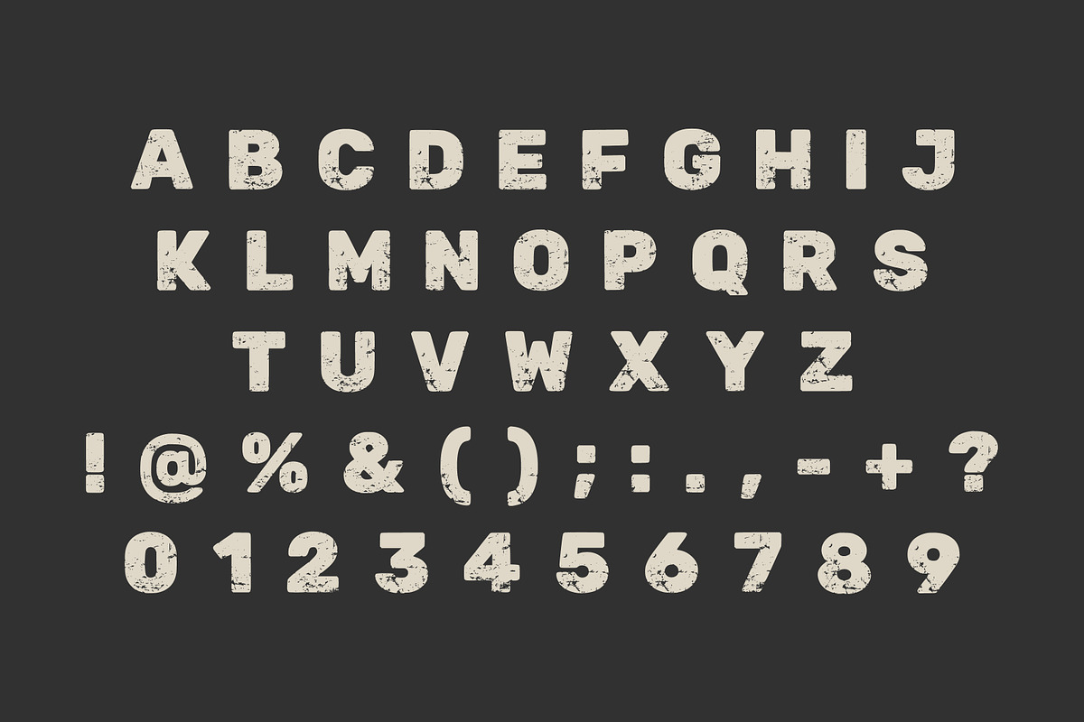 Modern Distress, a Slab Serif Font by Limited.studio (Photo 6 of 6)