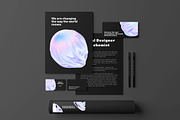 Fluid Holographic Shapes, a Texture Illustration by Mockups & Illustrations (Thumbnail 5 of 9)