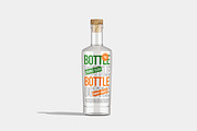 Glass Bottle Mockup, a Packaging Mockup by Unerispace (Thumbnail 3 of 3)