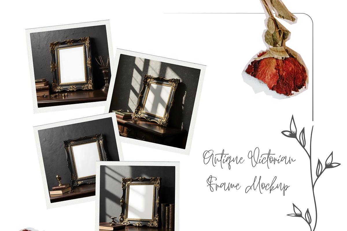 Antique Victorian Frame Mockup, a Mockup by StormDigitalArt (Photo 2 of 2)
