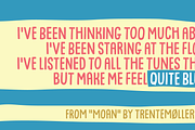 Quite Blue, a Sans Serif Font by pizzadudedotdk (Thumbnail 6 of 8)