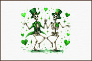 St. Patrick's Day Skeleton Heart Cli, an Illustration by Sublimation Artist (Thumbnail 3 of 4)