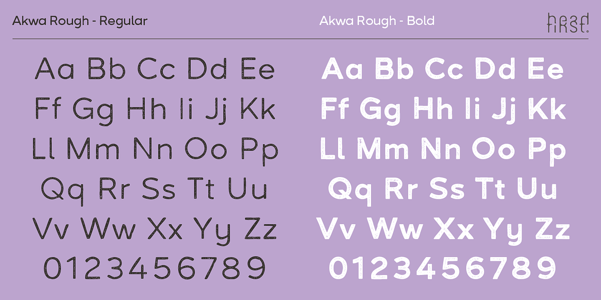 Akwa Rough, a Sans Serif Font by HeadFirst (Photo 8 of 17)