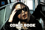 Comic Book Halftone Photo Effect, a Preset Add-On by Andrew Skoch Design (Thumbnail 1 of 6)