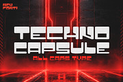 Techno Capsule - Y2K Typeface, a Sans Serif Font by HipFonts (Thumbnail 1 of 7)
