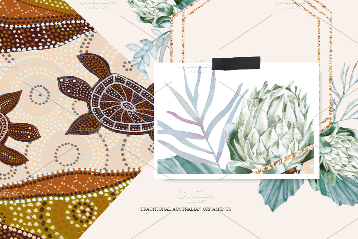 Australian Colours, a Texture Illustration by luchioly