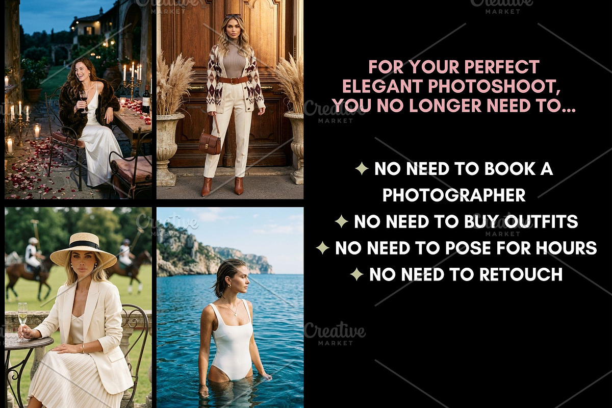 100 Old Money AI Photo Prompts, a Beauty & Fashion Photo by Selenique Studio (Photo 2 of 7)