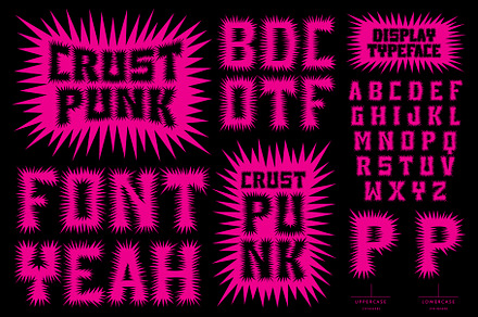 Crust Punk Display Font