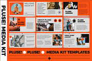 PLUSE! MediaKit PowerPoint Templates, a Presentation Template by Invasi Studio (Thumbnail 1 of 13)