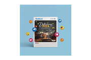 Pizza Flyer Design Template, a Flyer Template by YUDesignStore (Thumbnail 6 of 6)