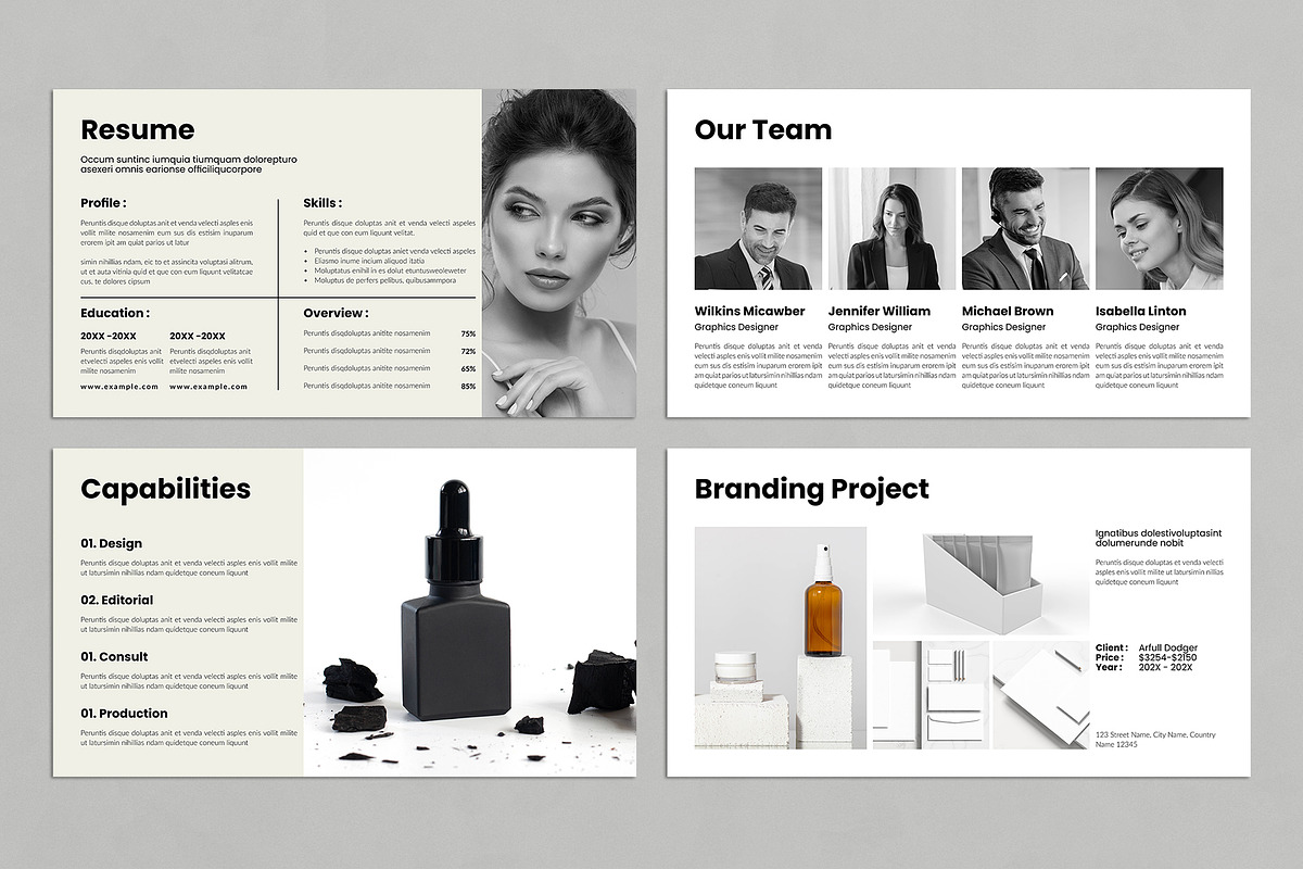 Portfolio Presentation Template preview 3