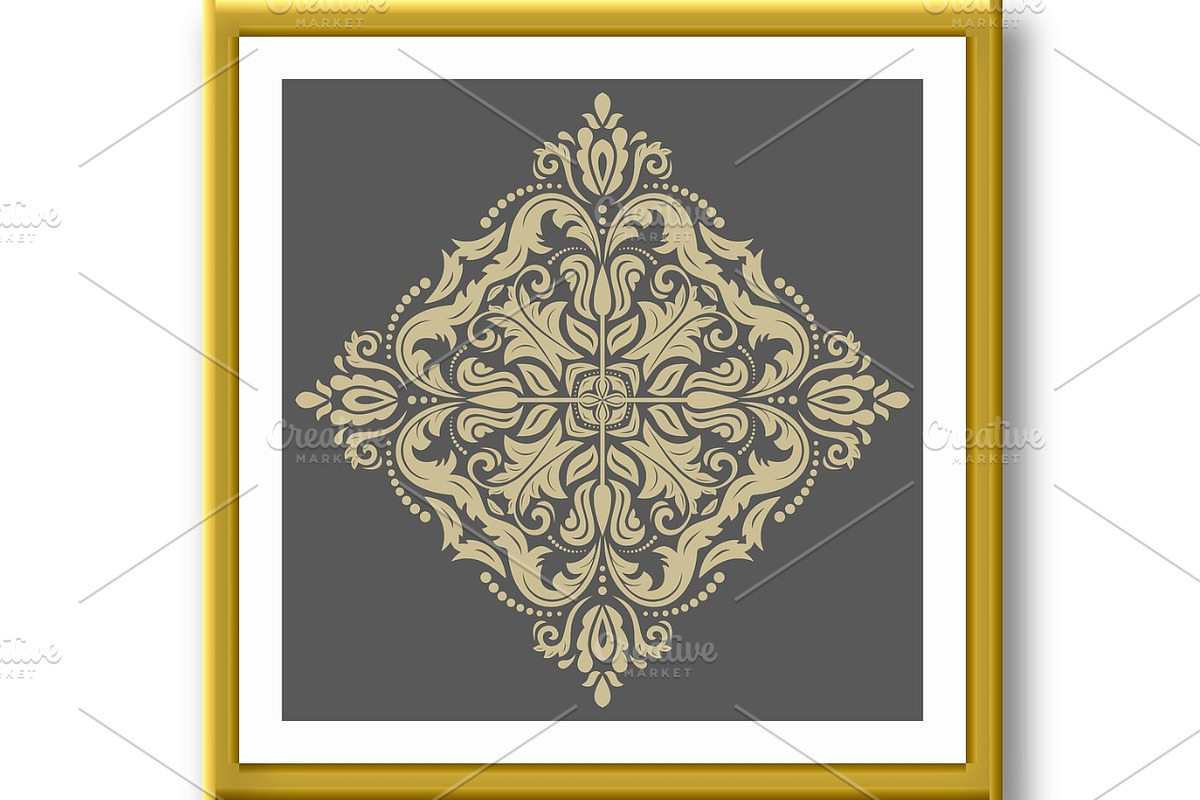 Damask Vector Orient Pattern, a Decorative Illustration by FineArtStudio (Photo 3 of 3)