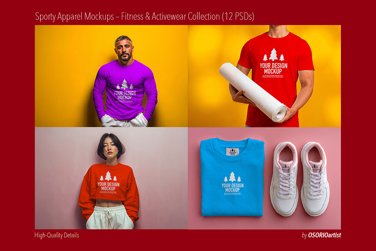 Sporty Apparel Mockups, a Shirt Mockup by OSORIOartist (Photo 4 of 4)