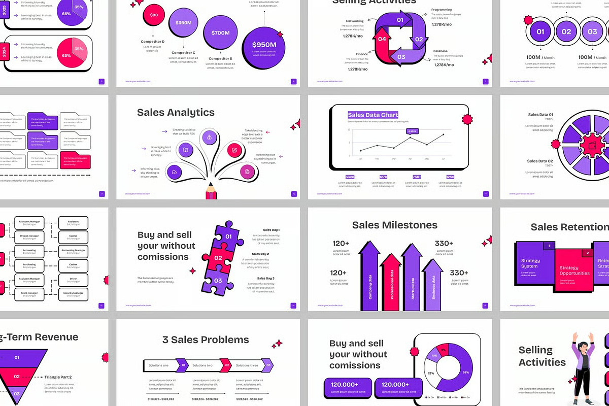 Modern Sales GSlides, PPoint, a Presentation Template by Fit-tee (Photo 2 of 2)