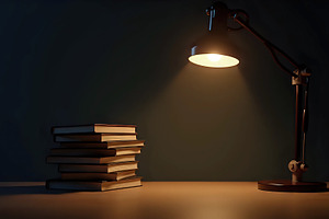 Realistic Educational Setup With Boo, a Photo by LOGOCREATIVE