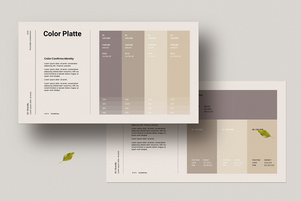 Brand Guidelines Presentation, a Presentation Template by Dream-Lab (Photo 6 of 12)