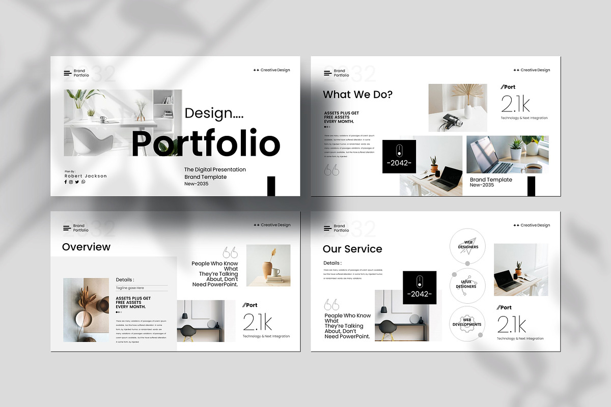Design Portfolio Template, a Presentation Template by Creative-Work (Photo 8 of 9)