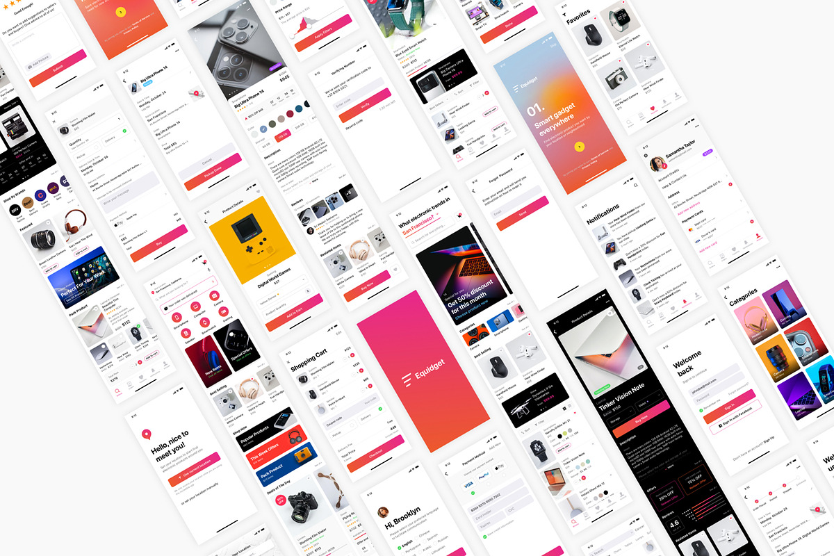 Gadget & Electronic App, an UI Kit Template by flr.24 (Photo 2 of 2)