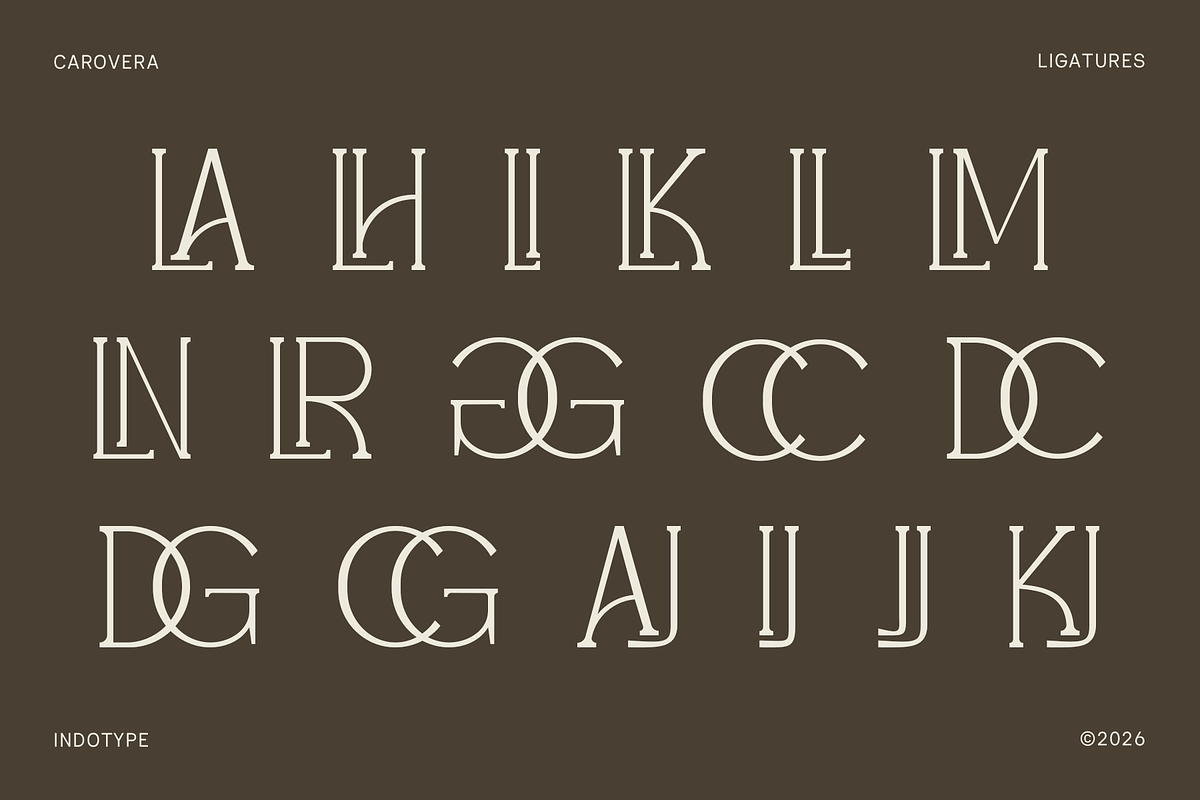 CAROVERA - Display Luxury Serif Font, a Serif Font by Indotype Foundry (Photo 3 of 10)