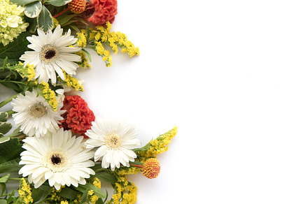 Floral flat lay featuring flat lay, floral flat lay, and desk flat lay