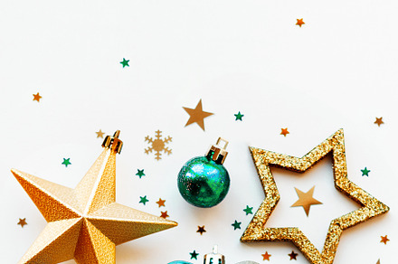 Christmas and new year decorations stock photo containing 2020 and christmas