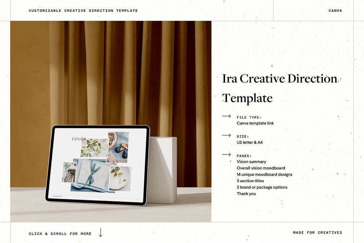 Creative Direction Proposal Canva, a Presentation Template by Made for Creatives (Photo 3 of 7)