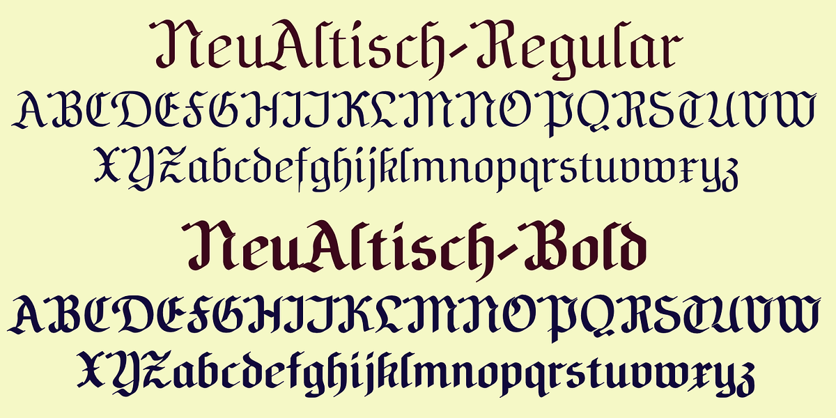 NeuAltisch, a Blackletter Font by Ingrimayne Type (Photo 6 of 8)