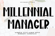 Millennial Manager, a Script Font by FreshTypeINK (Thumbnail 1 of 7)