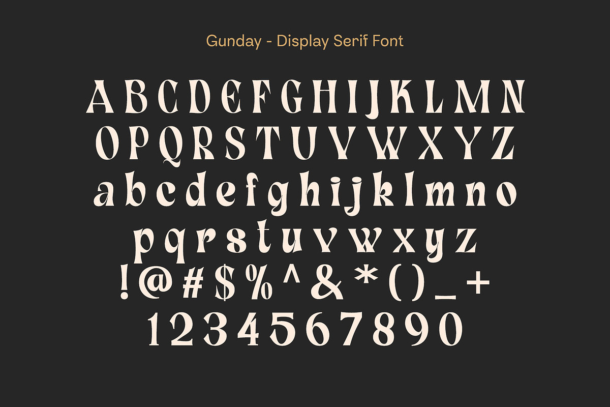 Gunday - Display Serif Font, a Serif Font by Craft Supply Co. (Photo 12 of 12)