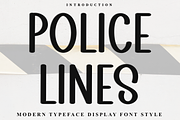 Police Lines, a Script Font by FreshTypeINK (Thumbnail 1 of 8)