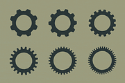 20 Gear Badge Shapes - By Hand, an Illustration by GhostlyPixels (Thumbnail 4 of 5)