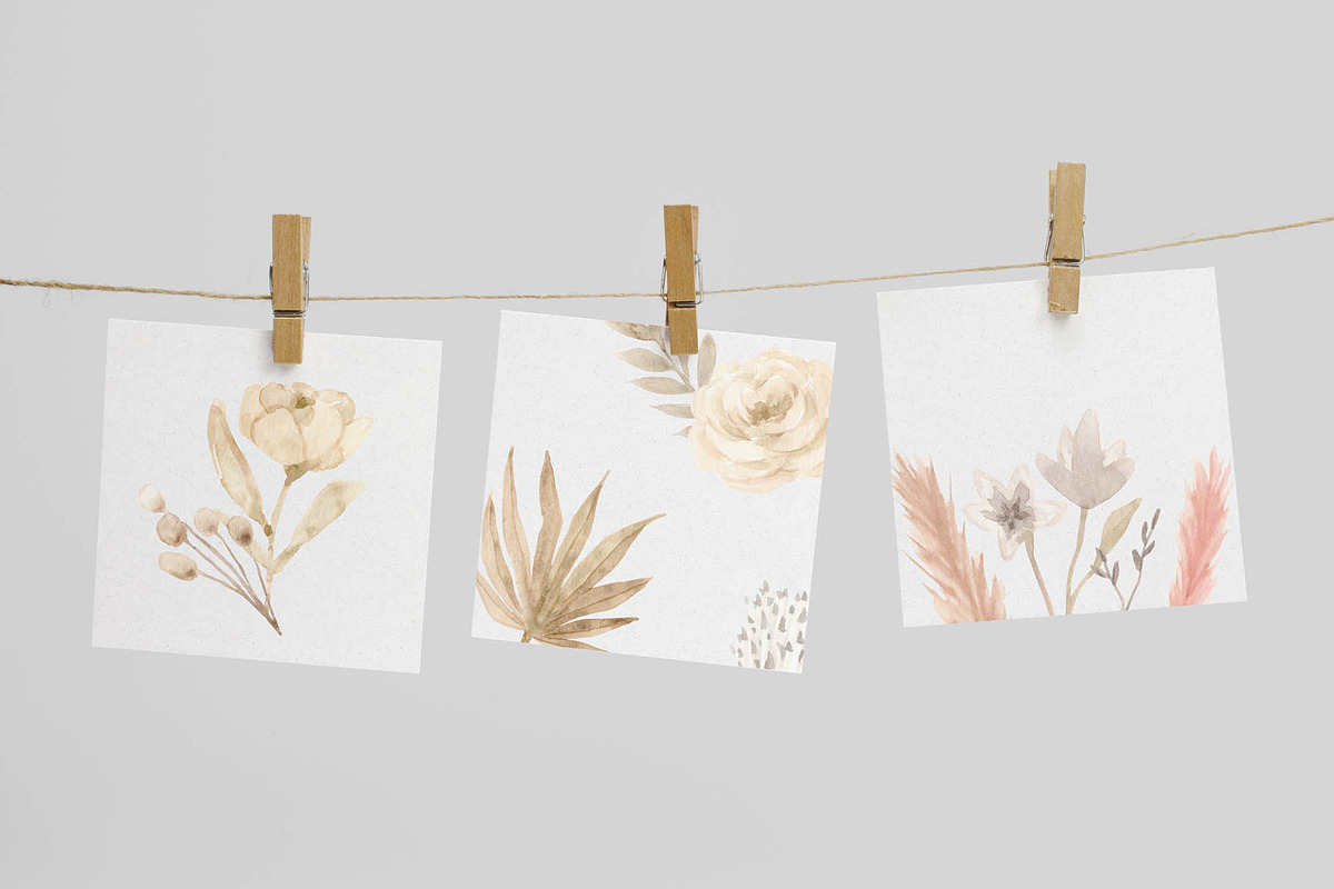 Boho Flowers. Watercolor Collection, a Decorative Illustration by Slastick (Photo 7 of 8)