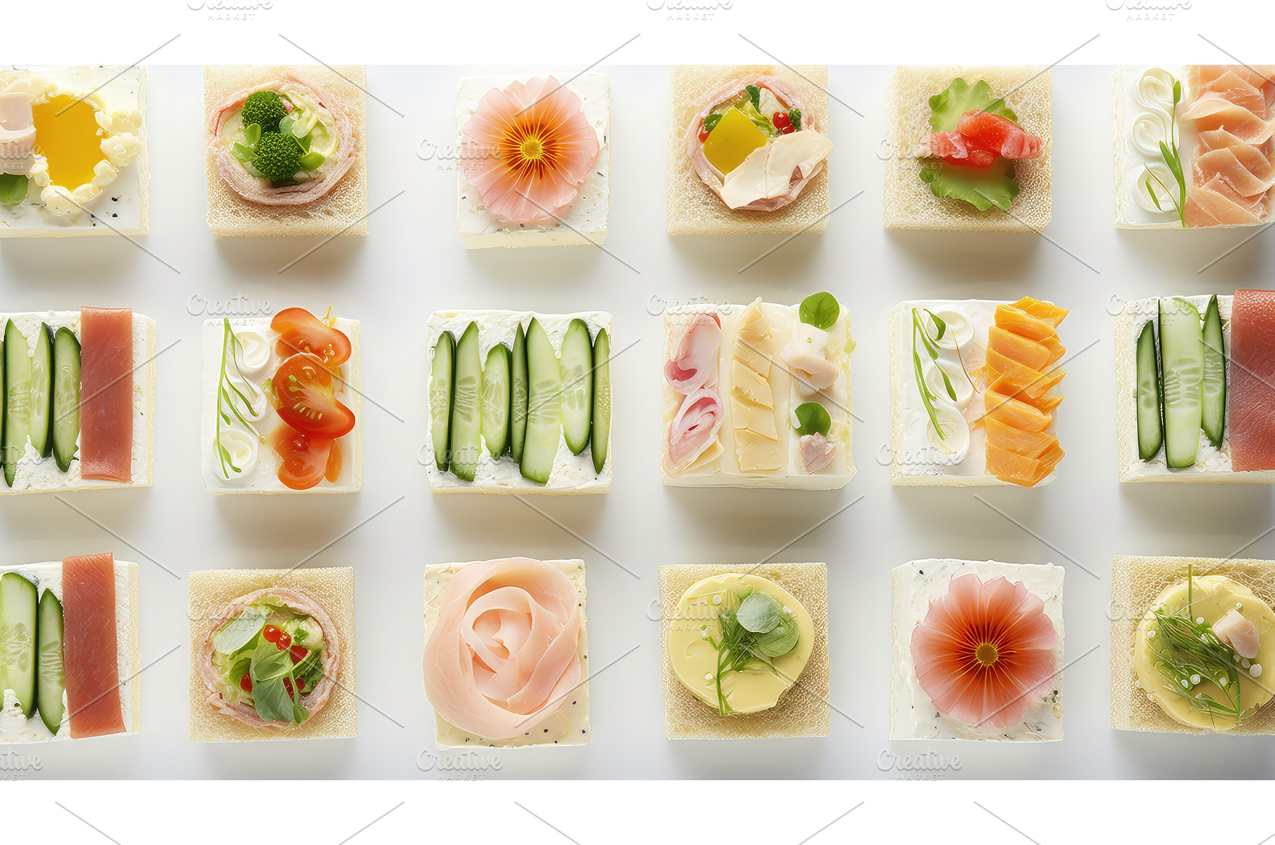 vegetarian light food background ai, a Food & Drink Photo by pikepicture