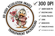 Whimsical Easter Duck Clipart Bundle, an Illustration by Craft Nest (Thumbnail 2 of 11)