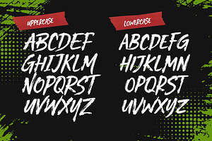 Overbite - Brush Font