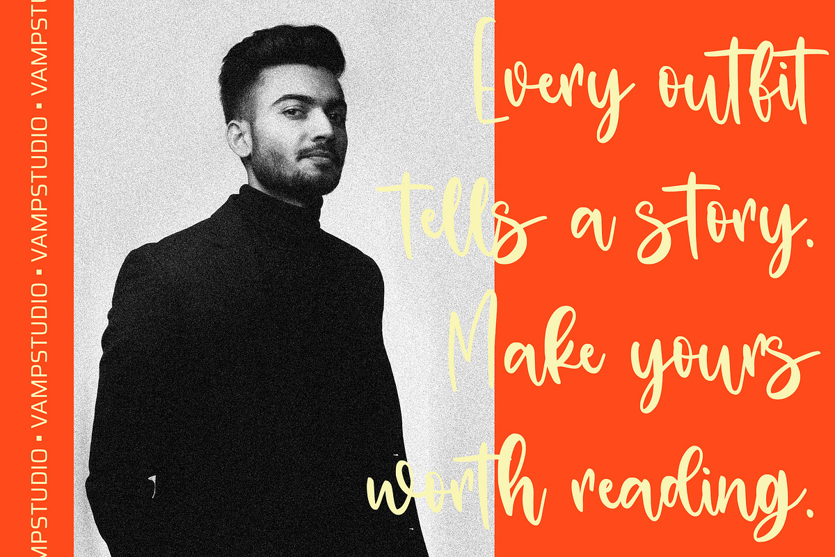 Rettonage – Handwritten Script Font, a Script Font by Vampstudio (Photo 7 of 14)