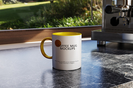 Coffee mug mockups, a Cups & Container Mockup by Tahtagraphic